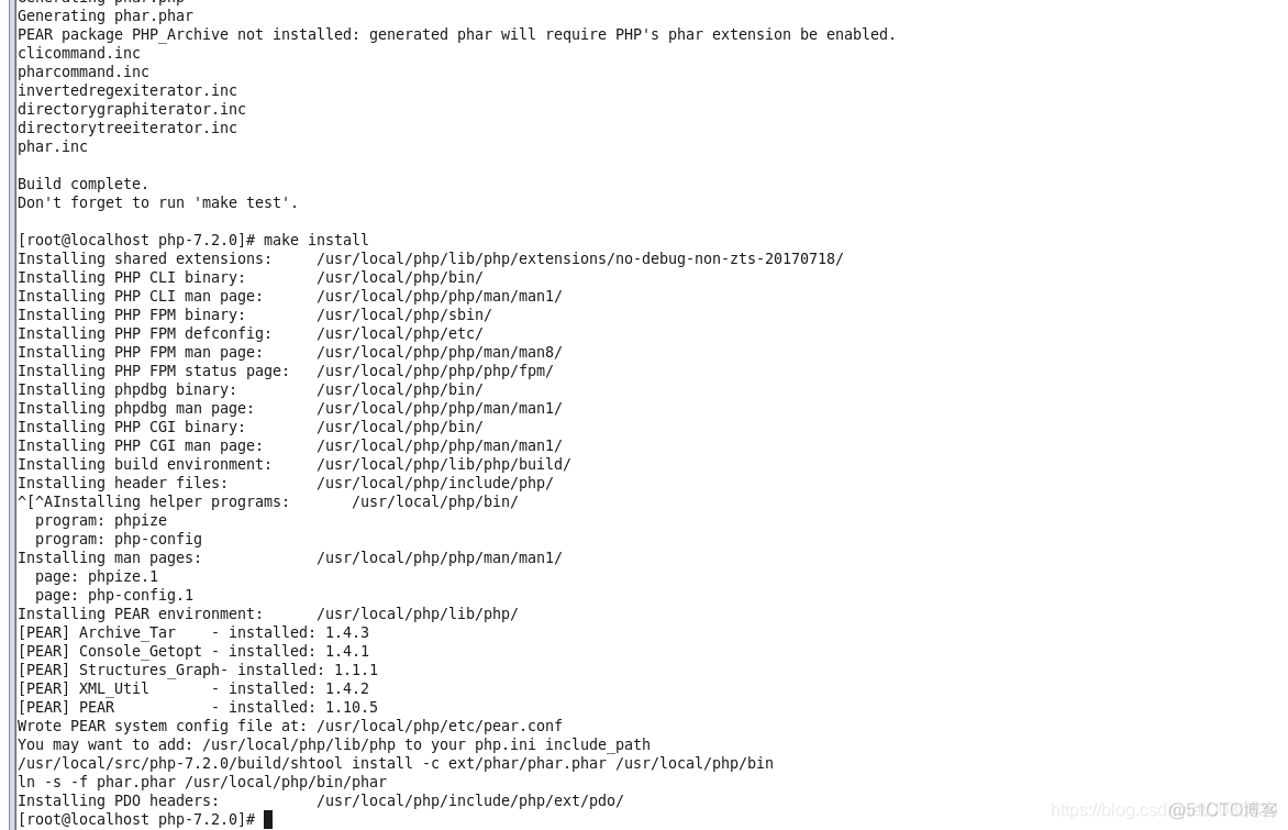 Linux下搭建PHP环境-源码编译安装PHP7.2_html_04