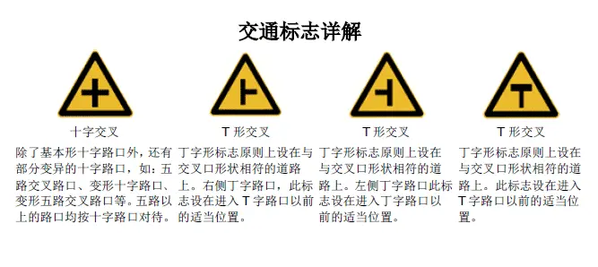 【科目一】你必须知道的驾考交通标志大全_Java_18