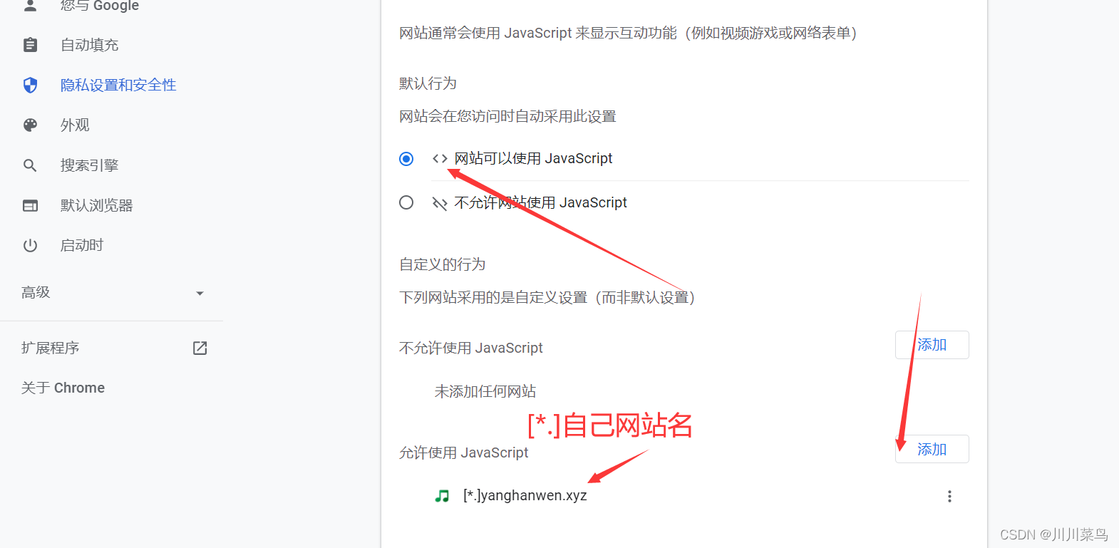 谷歌浏览器开启JavaScript_前端_04