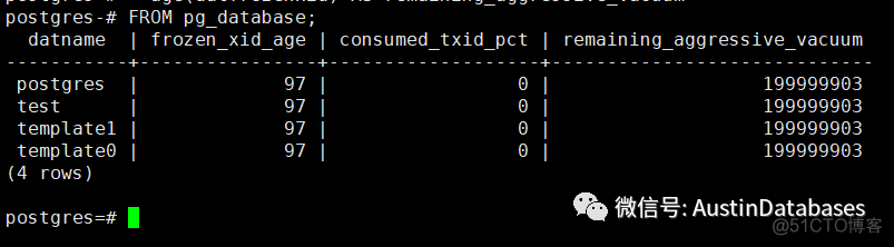 PostgreSQL   为什么怕听到  FREEZEN 这个词的解释与_postgresql_12