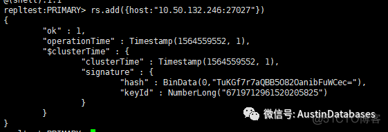 MONGODB 复制集建立及节点的添加_数据库_09