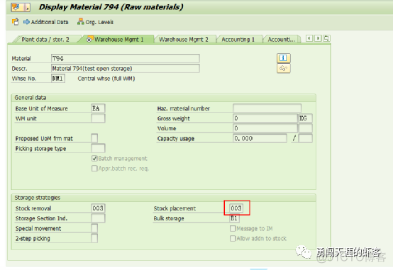 SAP WM高阶之上架策略C (Open Storage)_主数据_07