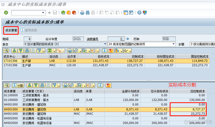 SAP软件的成本分割与作业价格计算逻辑介绍_数位_15