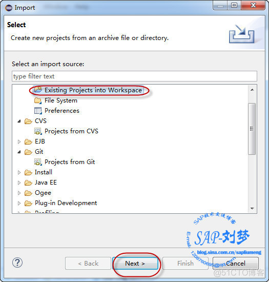 Eclipse Import XS OR UI5 Project_SAP刘梦_新浪博客_java_02