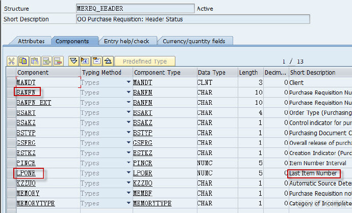 ME51N <wbr>ME52N创建修改采购申请时的一个BADI