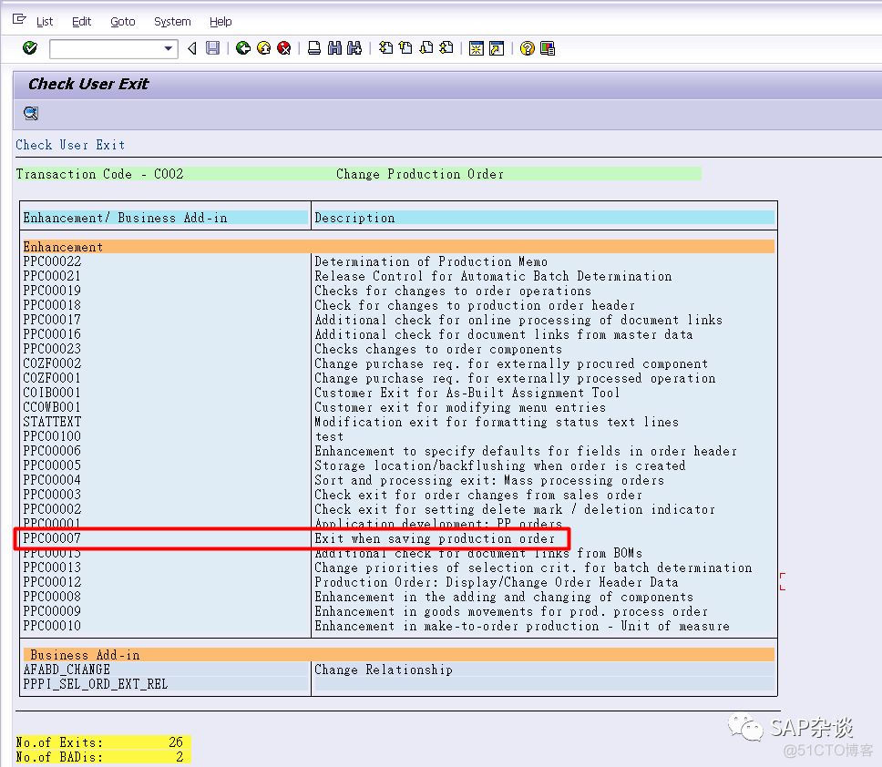 SAP ABAP--生产订单增强实例_数据