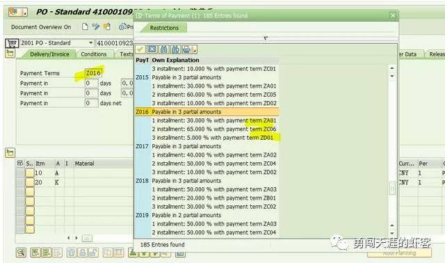 SAP MM 分期付款场景下的付款方式_主数据_08