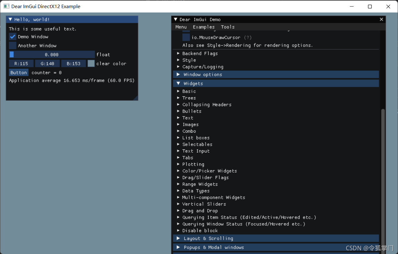 C++轻量级界面开发框架ImGUI介绍_控件_02