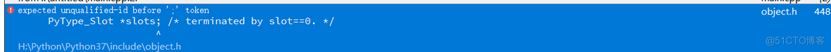 QT使用python时出现： error: expected unqualified-id before “；” token_python