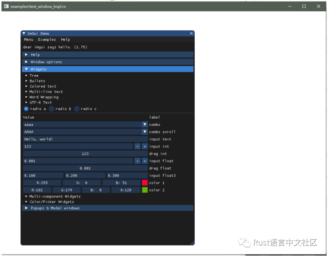 【每周一库】 imgui-rs - Rust下的Dear ImGui binding_github_03