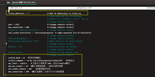 Postgresql12主备流复制操作过程以及原理【pg_basebackup】_服务器_03