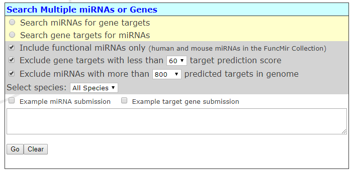 miRDB:软件预测的哺乳动物miRNA靶基因数据库_官网_04