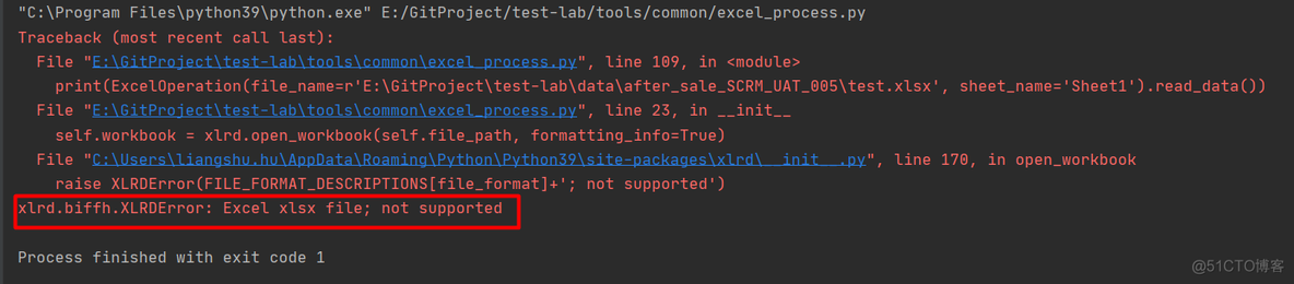 python第三方库xlrd不支持读取.xlsx格式的Excel文件的问题详解_第三方库