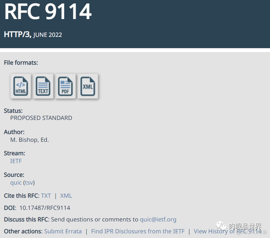 HTTP3 RFC 9114 发布，深入剖析HTTP3协议_网络