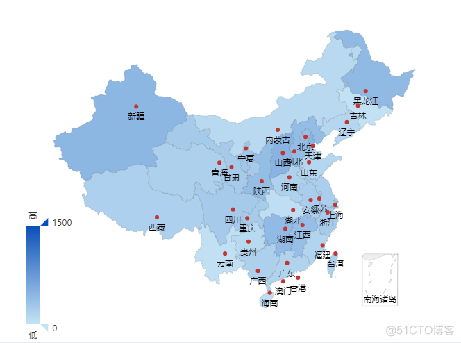 vue中echarts引入中国地图_json