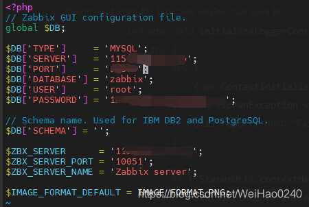 Zabbix Database error_sed_05