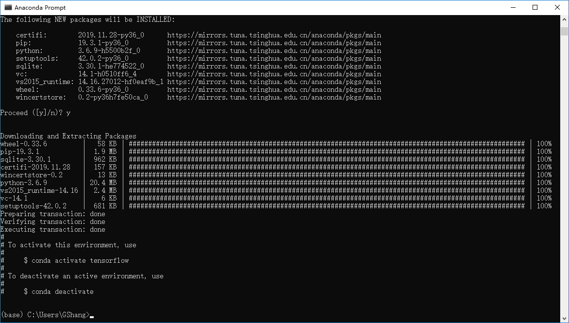 Win10 + Anaconda + Tensorflow-cpu + Pycharm安装教程_Python_08