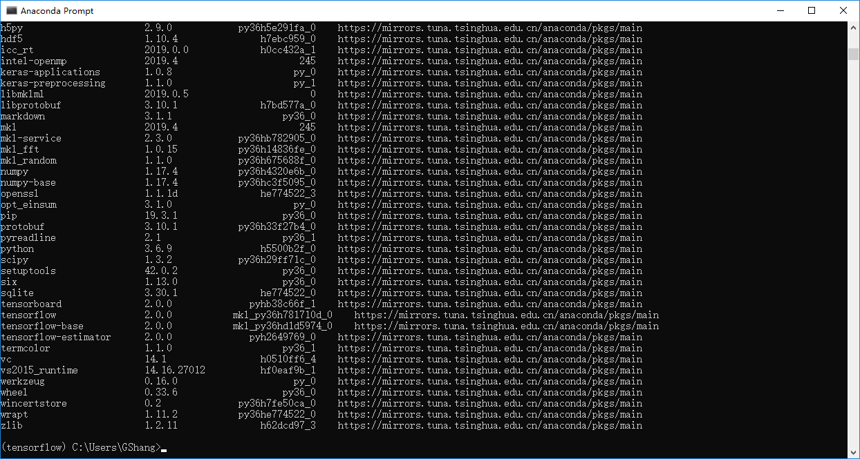 Win10 + Anaconda + Tensorflow-cpu + Pycharm安装教程_python_12