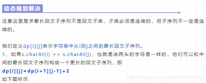 LeetCode 516. 最长回文子序列_递推公式_02