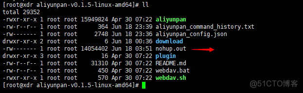 Linux环境批量下载阿里云盘资源_linux_02