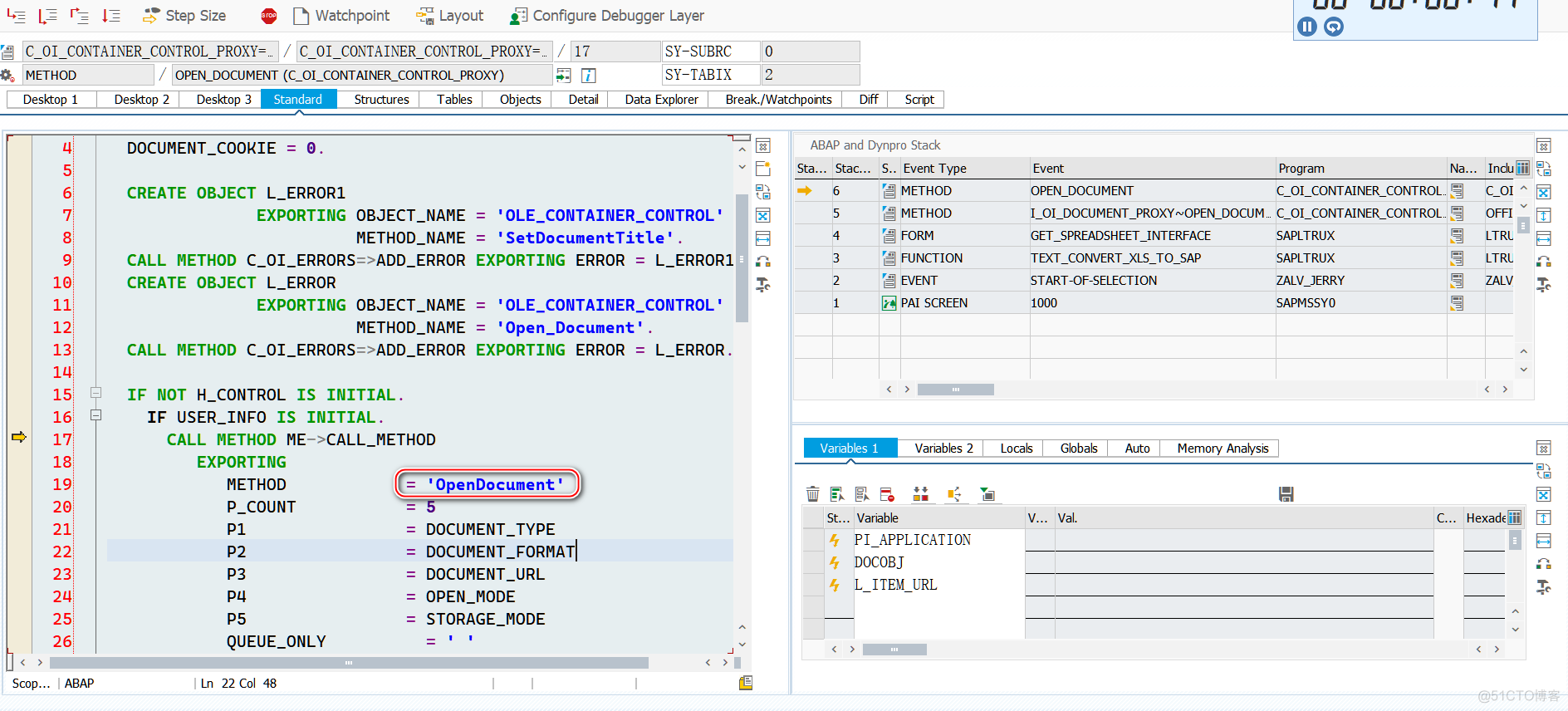 SAP ABAP 解析 excel 文件的函数 TEXT_CONVERT_XLS_TO_SAP 单步执行分析_初始化_09