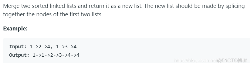 21. Merge Two Sorted Lists【合并两个有序链表】_LeetCode