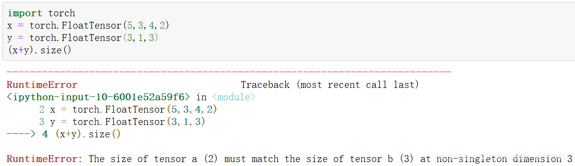 The Size Of Tensor A (x) Must Match The Size Of Tensor B (y) At Non ...