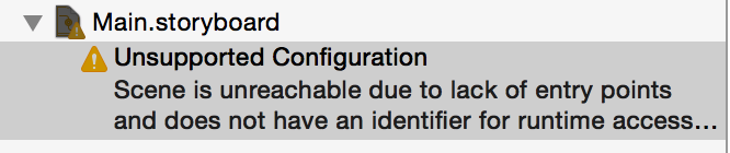 IOS 提示Unsupported Configuration_Storyboard