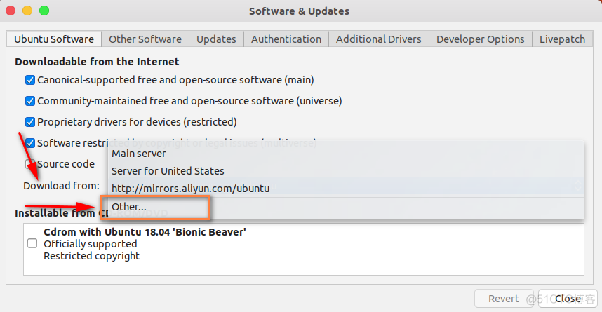 Ubuntu软件更新更换源_服务发现_02