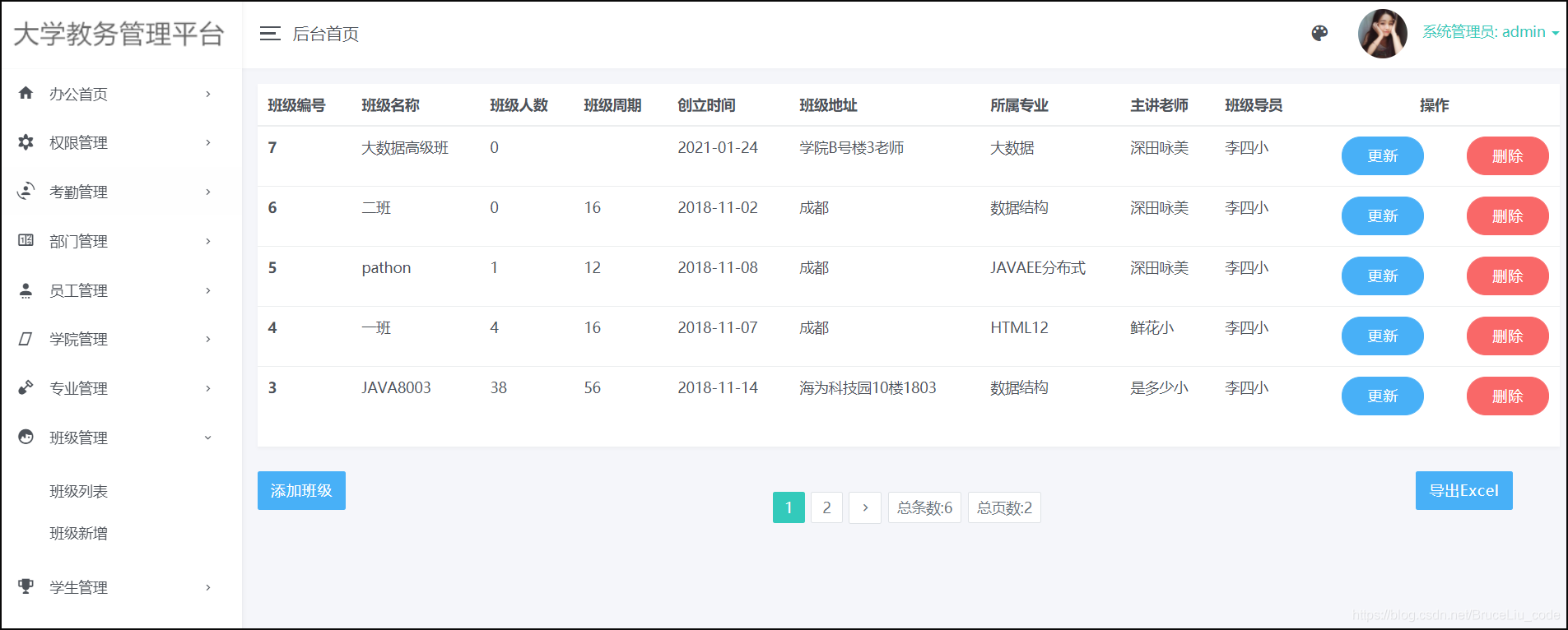 基于SSM框架大学教务管理平台项目_java_05