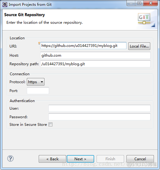 Eclipse配置github项目同步_eclipse_02