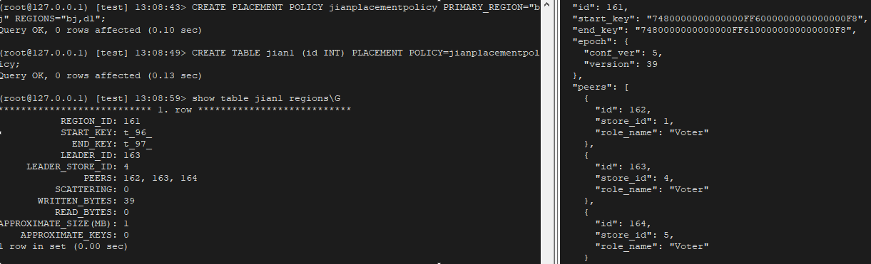 TiDB 6.0 Placement Rules In SQL 使用实践_数据_03