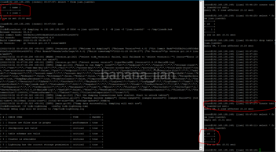 TiDB  Lightning使用实践_sql_07