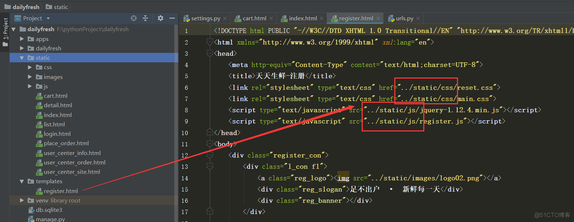 Django 2.1.7 项目技巧 - 创建apps应用目录归纳所有应用_静态文件_16