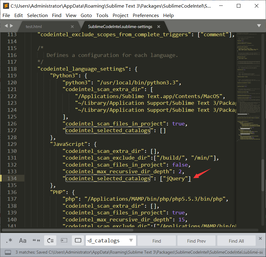 Sublime3 安装 jQuery自动补全插件 SublimeCodeIntel_javascript_04