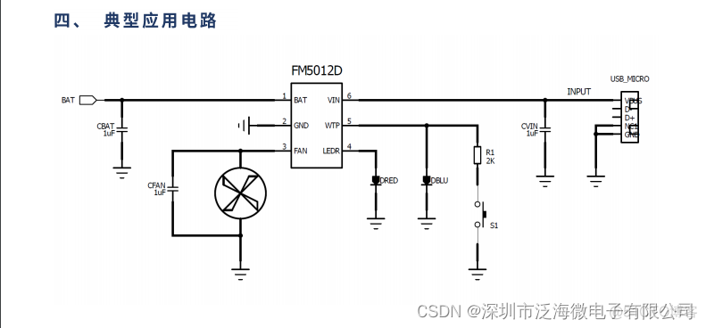 FM5012D小风扇集成ic方案_电源管理