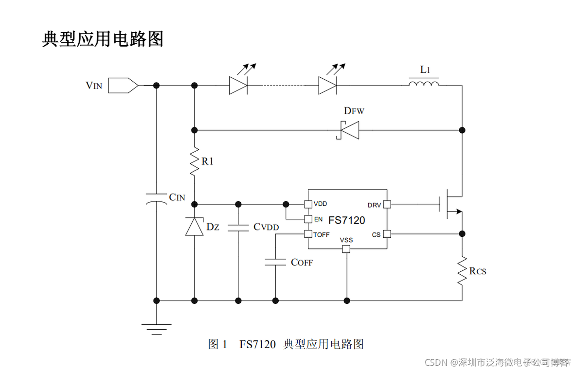 FS7120宽电压 LED 开关降压型恒流IC芯片2.5-100v_封装