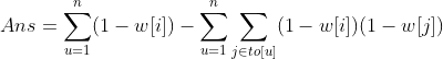 CF1045D Interstellar battle [概率与期望]_c++_03