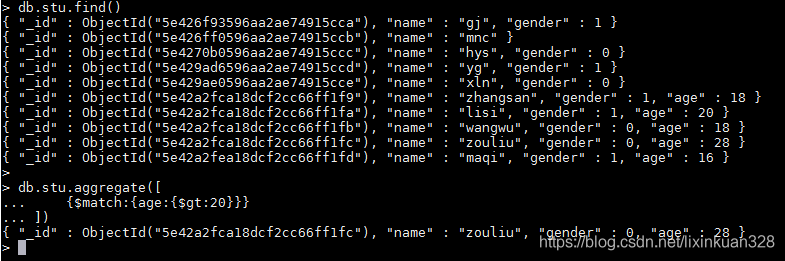 MongoDB之聚合aggregate操作_数据_06