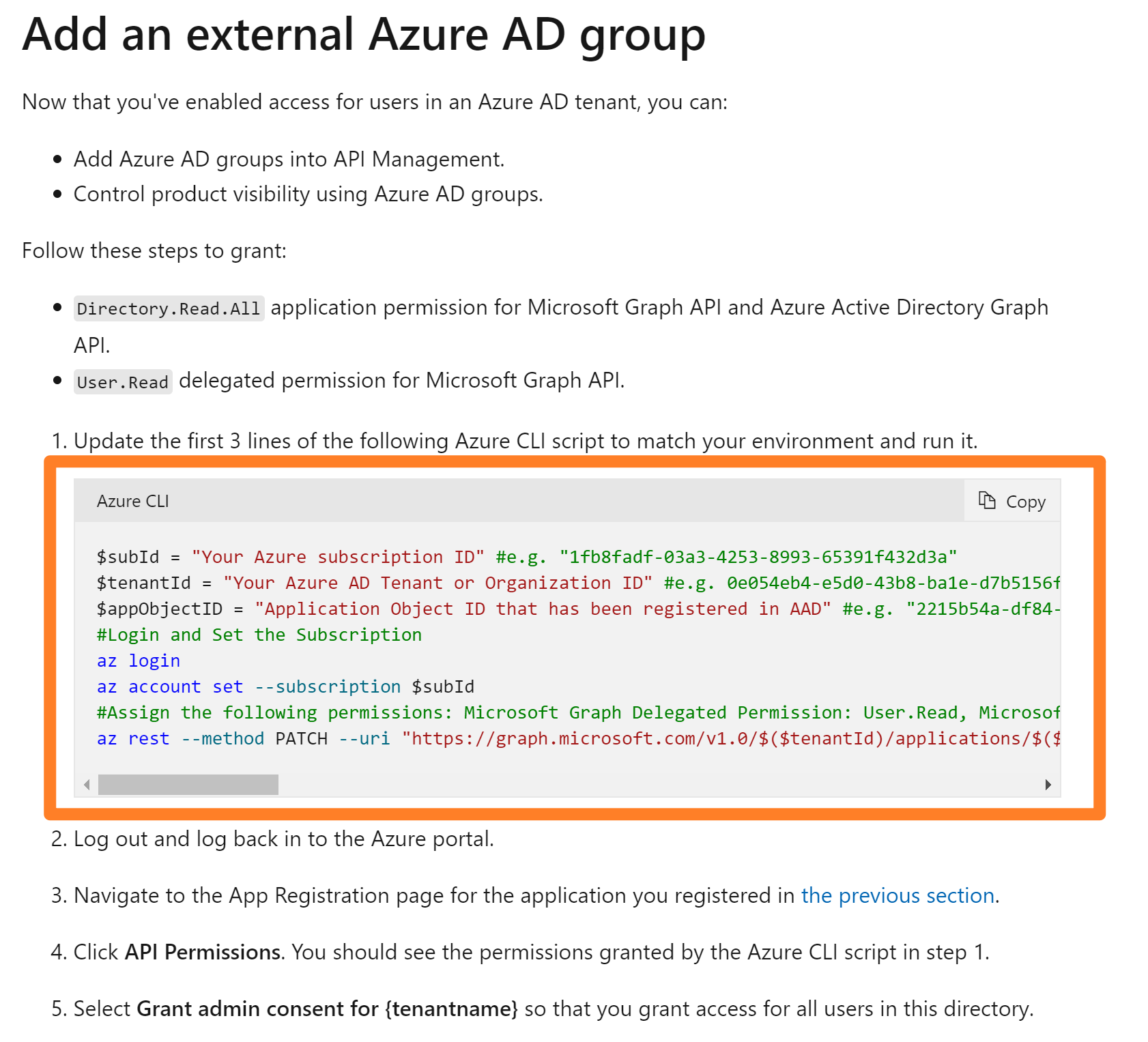 【Azure API 管理】解决API Management添加AAD Group时遇见的 Failed to query Azure Activ_APIM_03