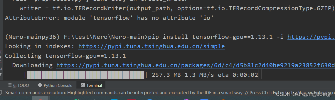 安装tensorflow-gpu==1.13.1成功案例_python