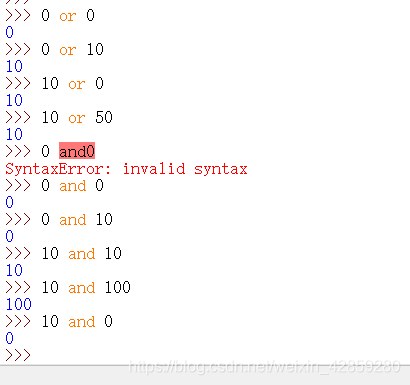 python里面and和or用法_python里面and和or用法