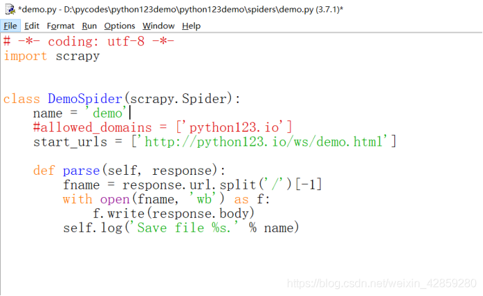 python之Scrapy框架的第一个爬虫_3d_07