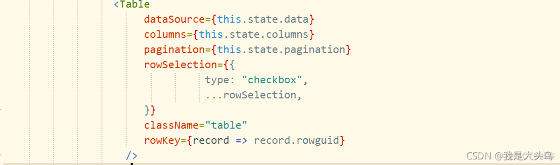 react antd Table 选中某一行，其它行也被选中了_单选_03