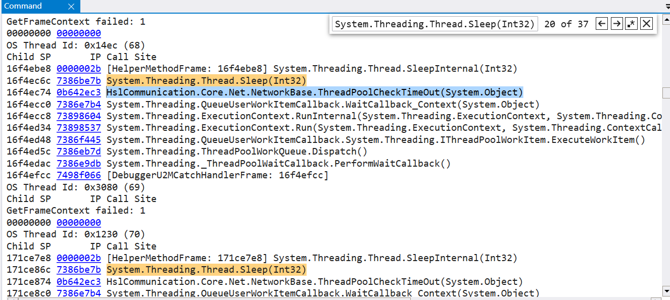 记一次 .NET 某新能源系统 线程疯涨 分析_线程池_02