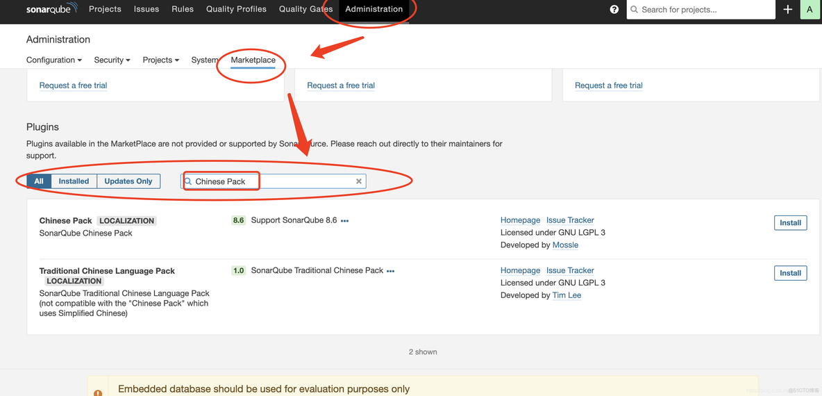 sonarqube 安装中文汉化包_显示中文