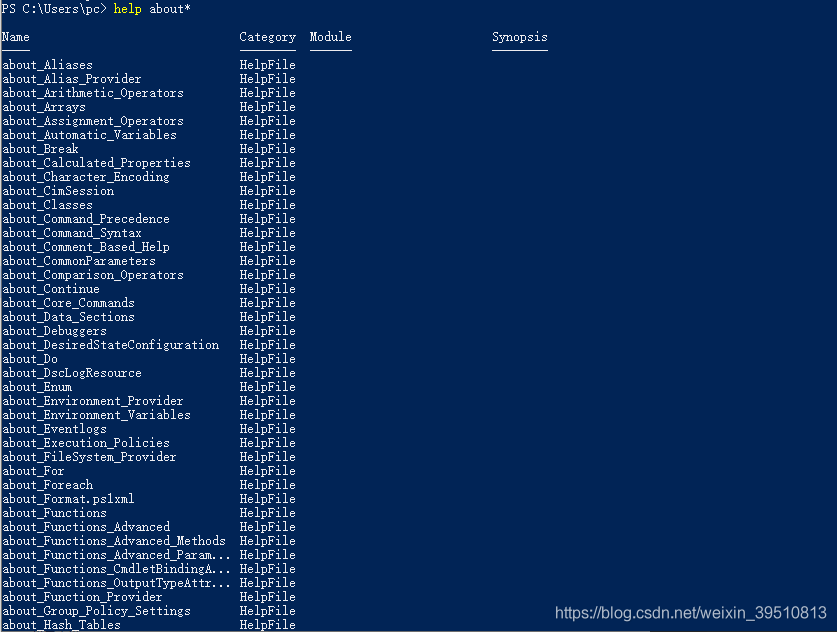 三、PowerShell-使用帮助系统_帮助文档_04