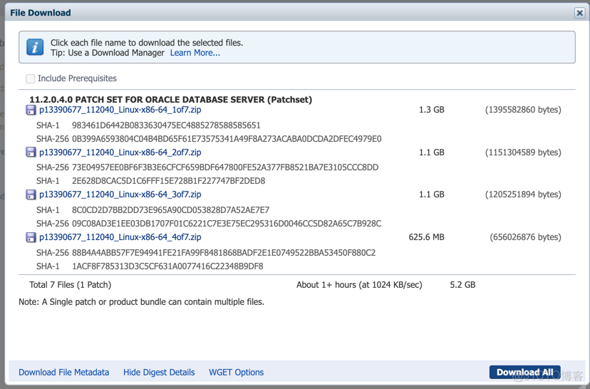 官方下载Oracle各版本安装软件及补丁包_Database_11