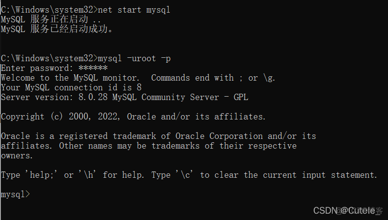 【MySQL8.0】ERROR 2003 (HY000) + ERROR 1820 (HY000) + 命令行导入SQL_mysql_03