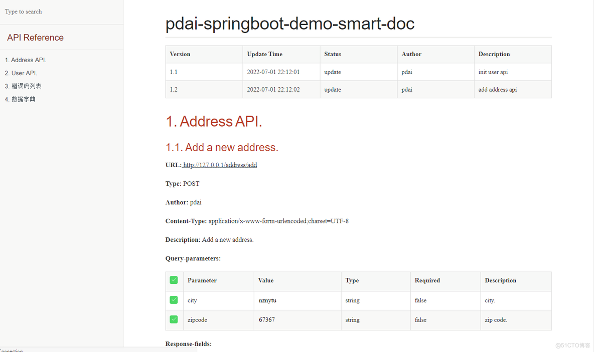 SpringBoot接口 - 如何生成接口文档之非侵入方式（通过注释生成）Smart-Doc？_smart-doc_02